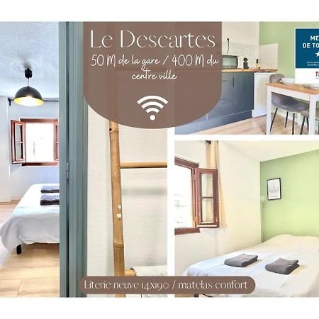Le Descartes, A 50M De La Gare Fibre/Tv Connecte Apartment Поатие Екстериор снимка