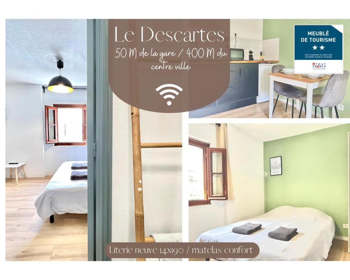 Le Descartes, A 50M De La Gare Fibre/Tv Connecte Apartment Поатие Екстериор снимка